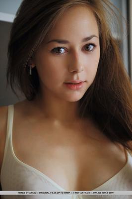 18P Young underwear model Miren exposing naked pink pussy for the first time