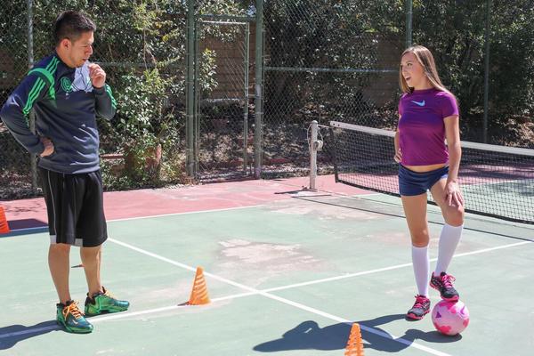 21P Busty American teen Kimber Lee rides her soccer coach's thick cock