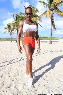 16P Natalia Coxx's workout routine gets interrupted and takes a turn for the best