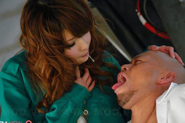 21P Japanese babe Tsubasa Miyashita getting painfully fucked by an old pervert