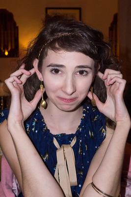 12P Teen girlfriend Yvette Nolot flaunts her hot skinny legs in pantyhose