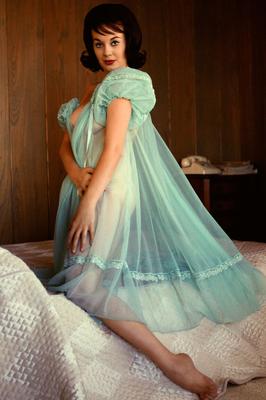 21P Beautiful Playboy babe Ann Richards teasing with her half naked body