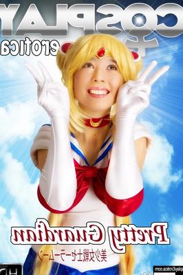 12P Asian cosplay enthusiast releases her smooth pussy during solo action
