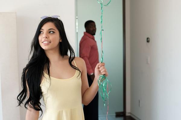 15P Tattooed girl Gina Valentina has her first interracial sex experience