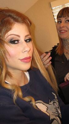 17P Pretty Brooklyn Lee strips her yellow dress to reveal her perfect tits and ass