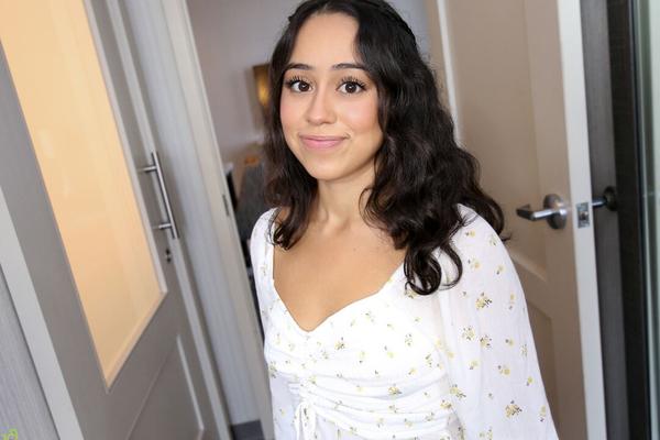 16P Latina teen Dania Vega bares her phat ass before P2M sex with her stepbrother