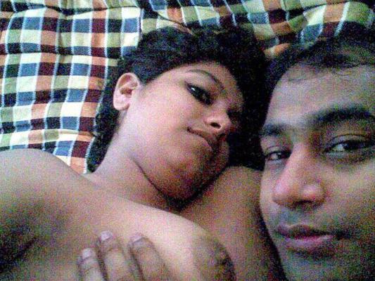 10P Busty Indian woman joins her man friend for foreplay on bed