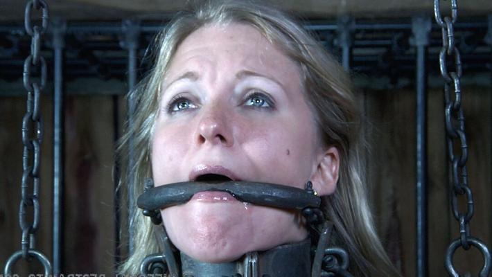 10P Blonde submissive Dia Zerva is restrained in a few different ways