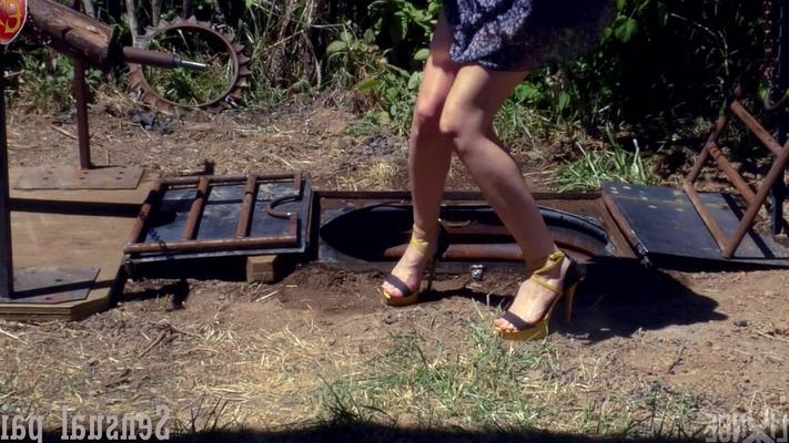 14P Sex slave Abigail Dupree is put thru the wringer by her Master in the outdoors