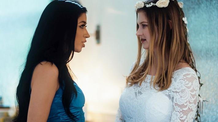 15P Teen girls Bunny Colby and Alex Coal have their first lesbian sex experience