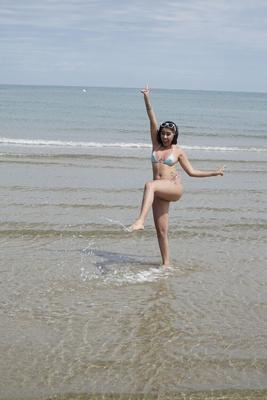 12P Are you ready to have some fun on the beach Kitty is here to join you and
