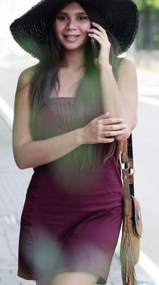 18P Brunette teen Savana gets naked while performing a fire show in the water