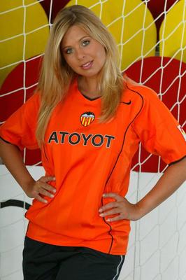 15P Sexy blonde strips to knee socks and soccer shoes while tending goal