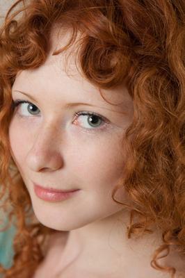 16P Cute teen redhead bares her tin tits and spread to show her bare beaver
