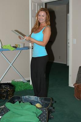 16P Two classy MILFs Janet Mason and Kelly Madison stripping their dresses