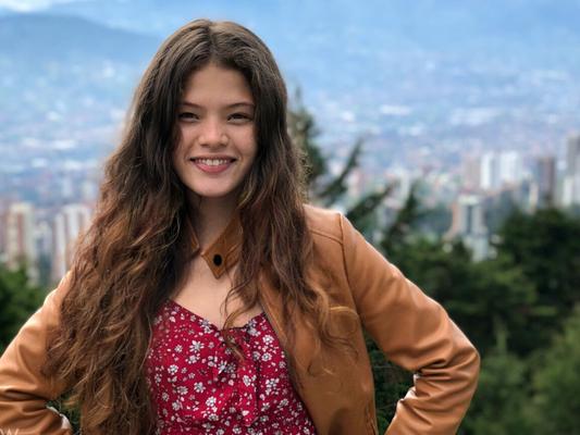 18P Playful Latina teen Irene Rouse poses naked and in her sexy outfits