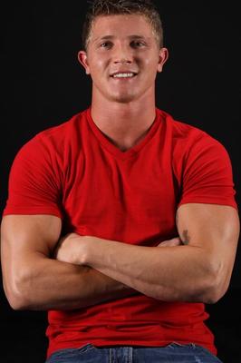 21P Muscular gay guy Sinclair flaunts his strong naked body & his hard dick