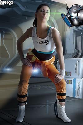 12P Cosplay Erotica Chell Portal nude cosplay