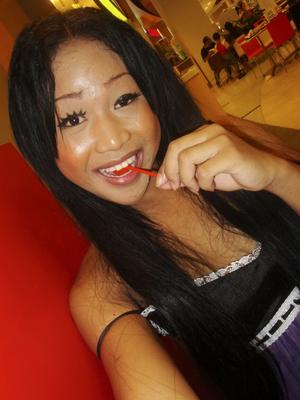 17P Bathroom flashing session featuring smiling Asian tranny with long hair