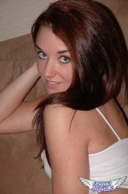 12P Teen solo girl is all tease in with hands over her boobs and a thong on ass