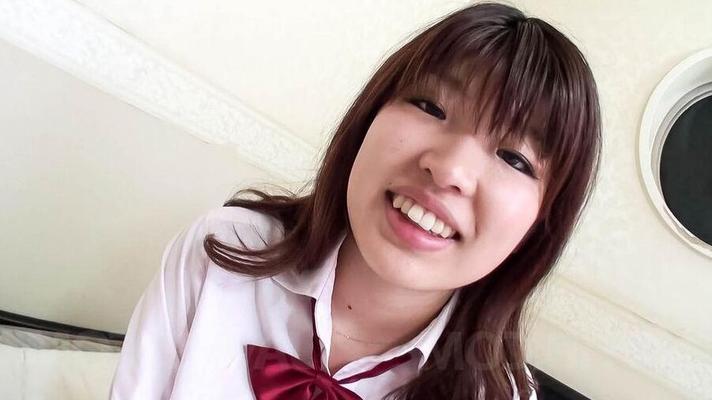 12P Ai Okada Asian in uniform sucks boner and licks boys in basement