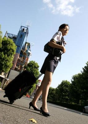 16P Japanese flight attendant Shiho disrobes to thong underwear after an excursion