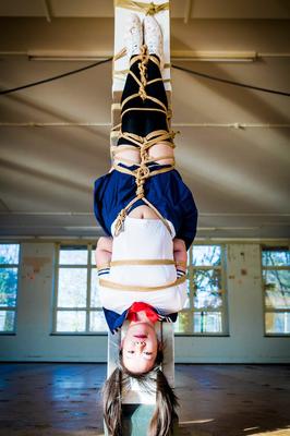 16P Spoilt upside downAsian,Shibari,Suspension