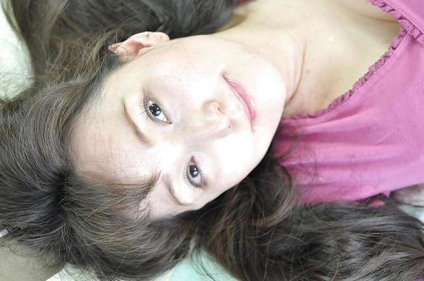 16P Long-haired asian MILF Kuniko Hara stripping and toying her hungry twat