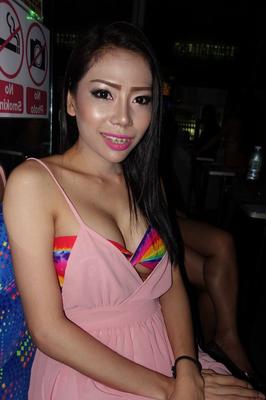 17P Sexy shemale performers pose in bars for hot bikini candid photos