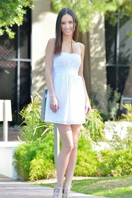 21P Slim teen with small boobs Aubrey poses naked in public & masturbates at home