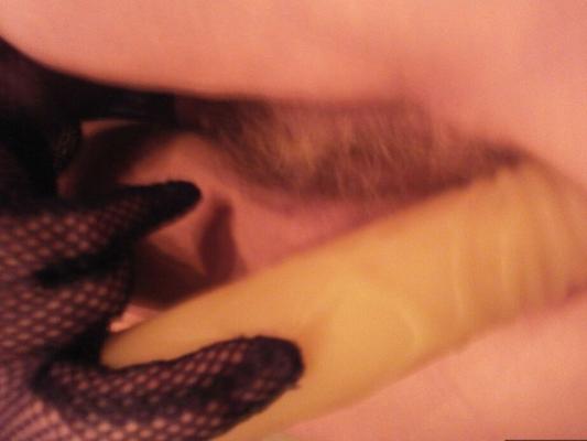 20P Wild mature witch Caro sticking a fat dildo up her juicy twat for a Halloween