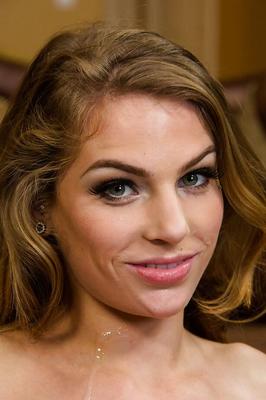 16P Young innocent brunette Sydney Cole is swallowing juicy sperm