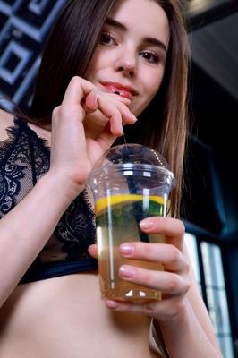 18P Eva Amari strips her blue jeans in front of the mirror, baring her amazing