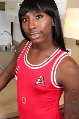 15P Jada Dickens is a sexy slim black tgirl with a hot body, small natural