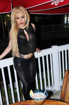13P NN Gallery of a drunk blonde in Tight Leggins hiding her Bulge