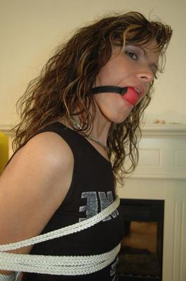 16P Bound Studio Leather, gags and ropes