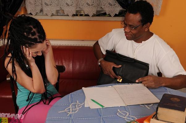 17P Skinny teen Gina Lorenzza gets an interracial pounding & messy facial
