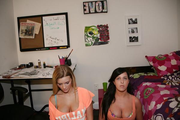16P Big tits lesbians are undressing and showing their ass on camera