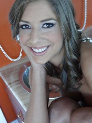 16P Alluring young babe Presley Hart uncovering her graceful body