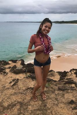 21P Adorable Asian teen Vina Sky flaunts her hot body in her personal compilation
