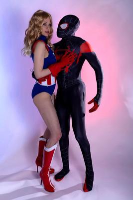 21P Sinful Wonder Woman Maitland Ward gets fucked hard by a black Spider-Man