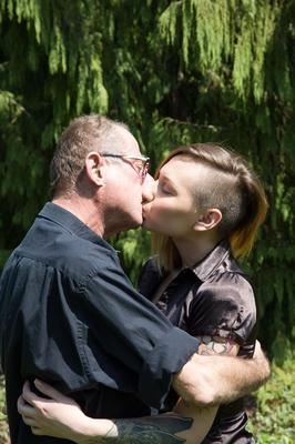 15P Young alternative girl fucks and old man in park to pay for her habit