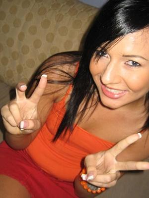 16P Dark haired ex-girlfriend Ashli Orion strips after upskirt panty flashing