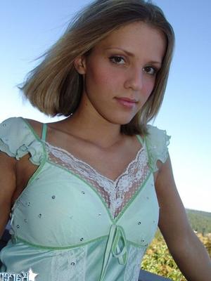 12P Young amateur Karen exposes her whale tail while on a deck with a view