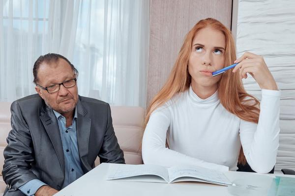 16P Натуральная рыжая занимается сексом со своим старым учителем