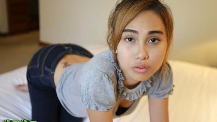 12P Asian girl receives spunk on her wulf pussy after having POV sex