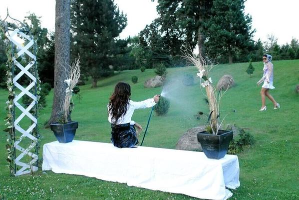 15P My Fetish Chicks spraying with a hose