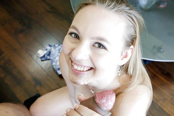 16P Cumshot scene with a teen girl Tiffany Kohl doing perfect blowjob