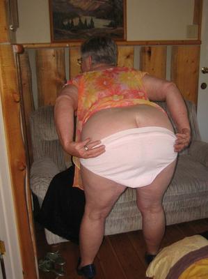20P Obese granny Girdle Goddess wakes up from a nap and precedes to strip naked