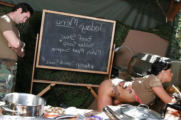 16P Wild babe in uniform Kerry Louise strips to feel the cock
